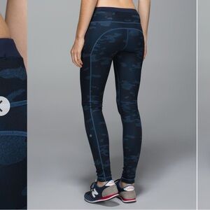 lululemon athletica Speed Tight II Full-On Luxtreme Navy Blue Camo Legging